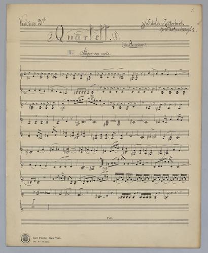 Quartett : [no.] 77 - Parts: Violino 2,