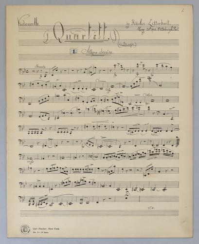Quartett : [no.] 82 Parts: Violoncello,