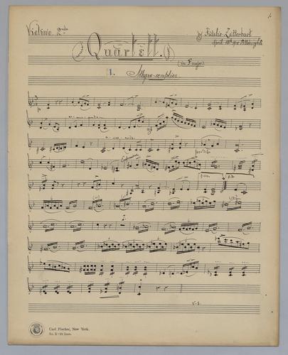 Quartett : [no.] 76 - Parts: Violino 2,