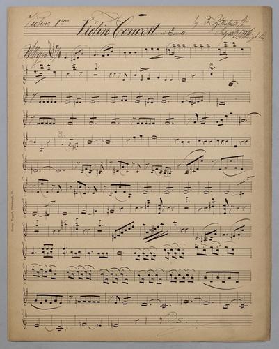 Violin Concerto in E Moll - Parts: Violine 1,