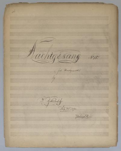 Nachtgesang : No. 15 - Parts: Violine 1,
