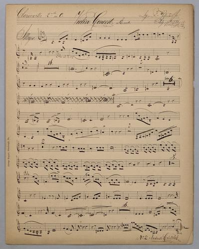 Violin Concerto in E Moll - Parts: Clarionette 2,