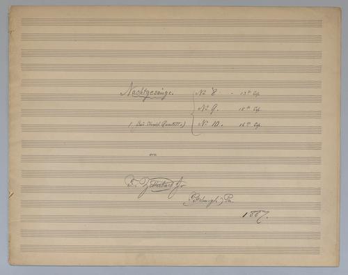 Nachtgesang : No. 10 : for string quartett : [in Ab Major],