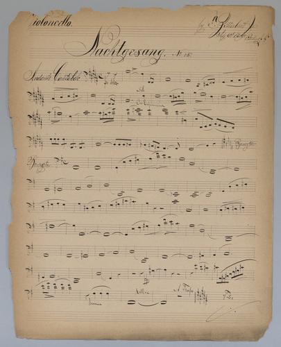 Nachtgesang : No. 15 - Parts: Violoncello,