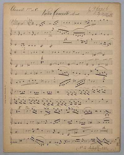Violin Concerto in E Moll - Parts: Clarionette 1,