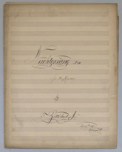 Nachtgesang : No. 10 - Parts: Violine 1,