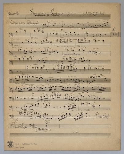 Souvenir de Grieg - Parts: Violoncello,