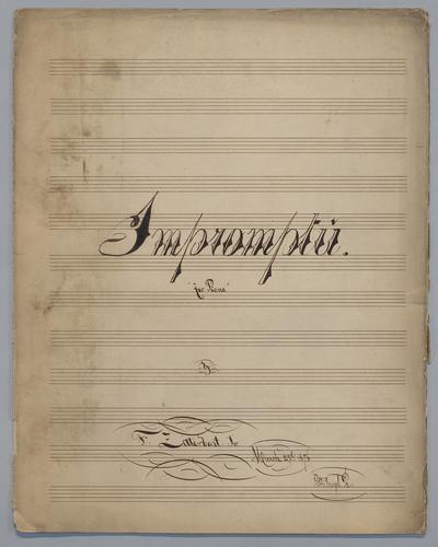 Impromptü : for Piano : [in Eb major],
