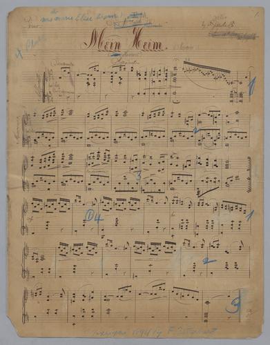Mein Heim = Home : Morceau : [for] Piano