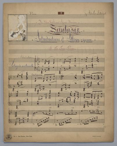 Fantasie : At the Sea Shore : [for] Piano : [no.] 7