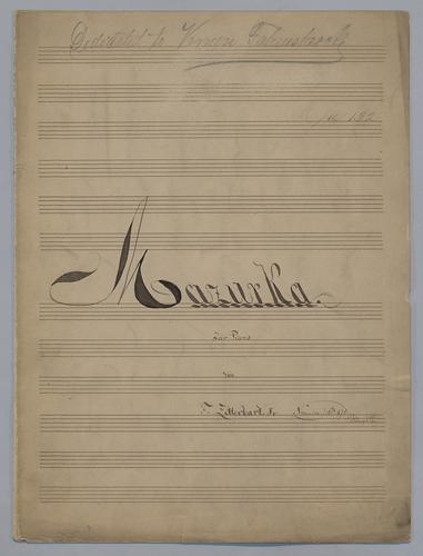 Mazurka : für Piano : [in Db major],