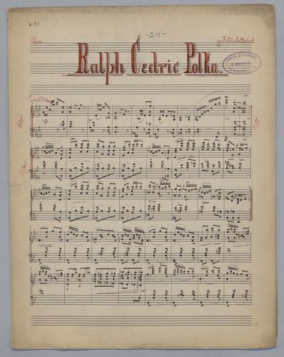 Ralph Cedric Polka : [for] Piano : [no.] 24 : [in Eb major]