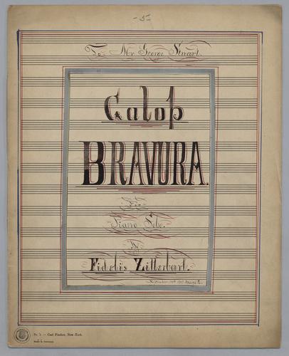 Galop Bravura : for Piano solo,