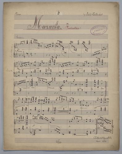 Mazurka : [no.] 2 : Facination : [for] Piano : [in Bb major]