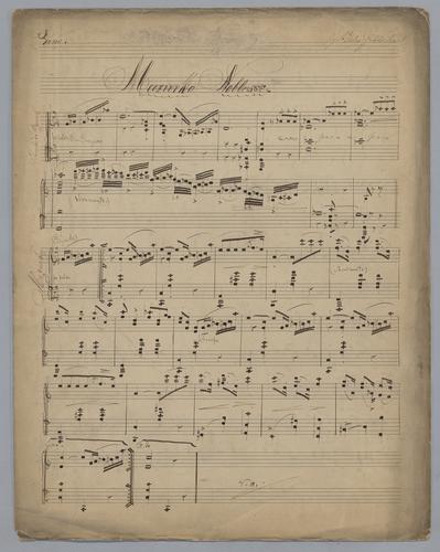 Mazurka Noblesse : [for] Piano : [in C major]