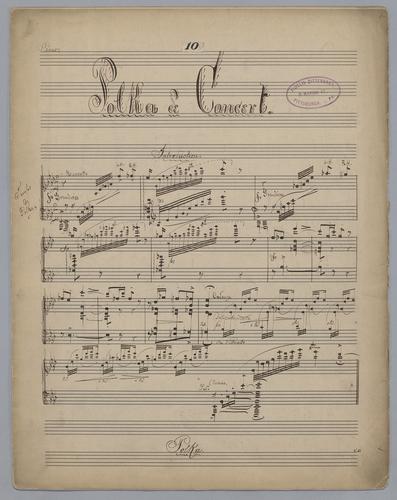 Polka de Concert : [no.] 10 : [for] Piano : [in Ab major]