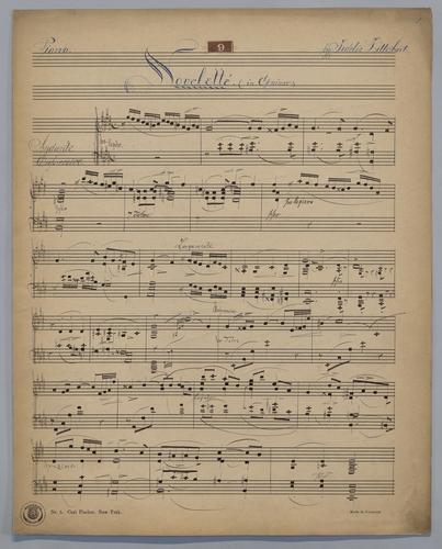 Novelette in C# Minor : [for] Piano : [no.] 9,