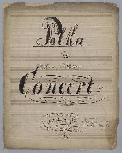 Polka de Concert : for Piano Solo : [in Db major],