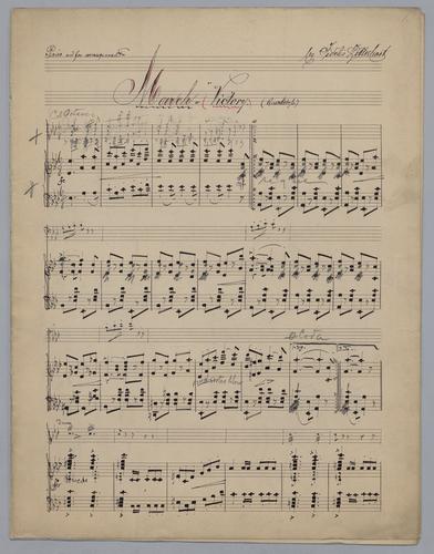 March : "Victory" : Quickstep : [for] Piano and for arrangement