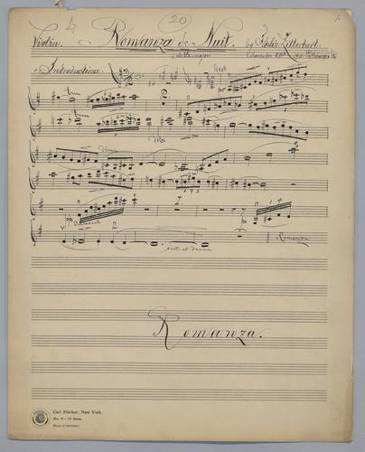 Romanza de Nuit - Parts: VIolin,