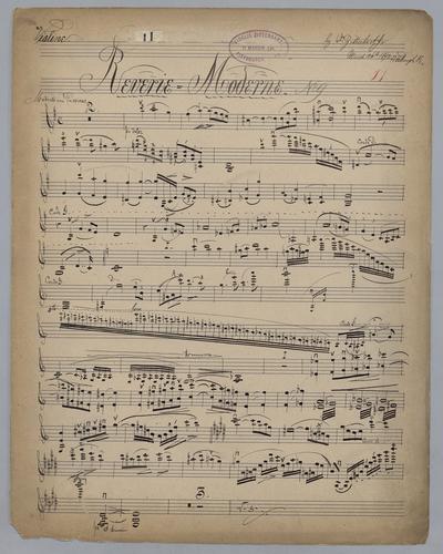 Reverie [no.] 11 - Parts: Violin,
