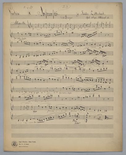 Impromptus - Parts: Violin,