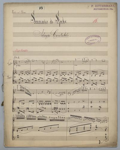 Souvenir de Spohr - Score,