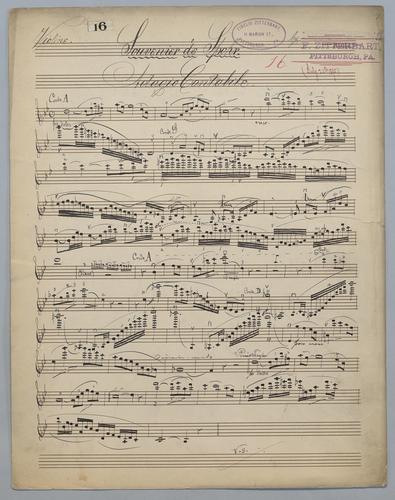 Souvenir de Spohr - Parts: Violine,