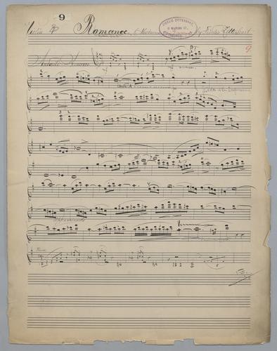 Romance : Moderne - Parts: Violine