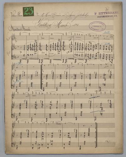 Wedding March [and] Reception Music - Score