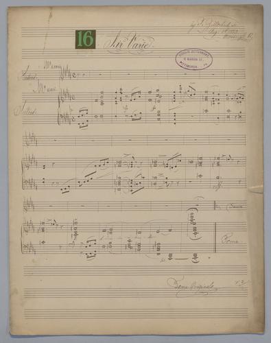 Air Varie : [no.] 16 - Score,