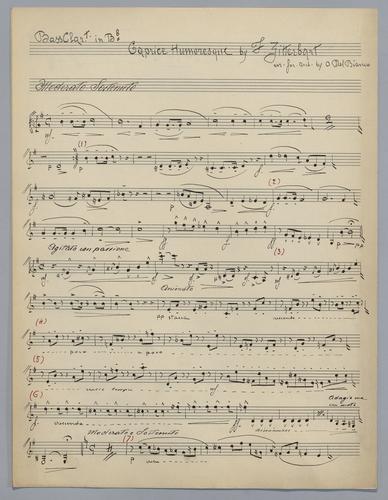Caprice Humoresque - Parts: Bass Clarinet