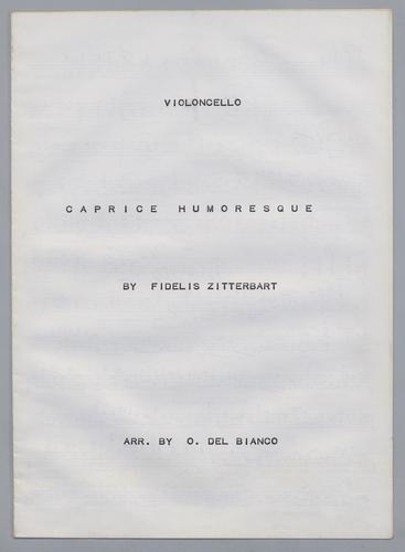 Caprice Humoresque - Parts: Violoncello