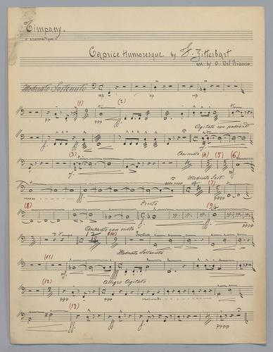 Caprice Humoresque - Parts: Timpani