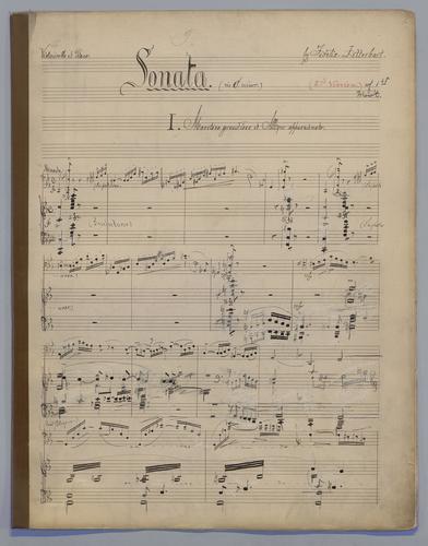Sonata : [no.] 9 : in C minor : [for] Violoncello et Piano