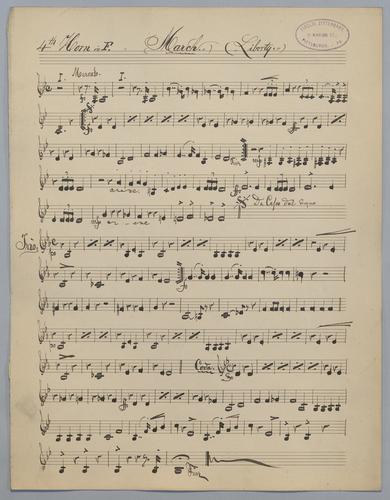 March in Eb Major - Parts: Horn 4