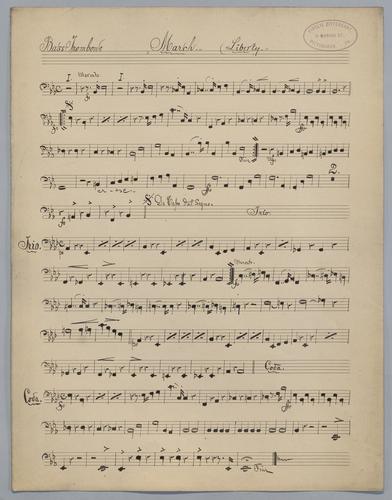 March in Eb Major - Parts: Bass Trombone