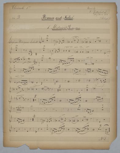 Romeo and Juliet - Parts: Clarinet 1,