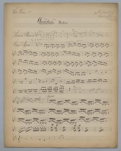 Undine Overture - Parts: Violin 1,