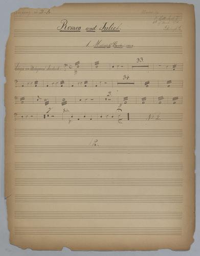 Romeo and Juliet - Parts: Timpani,