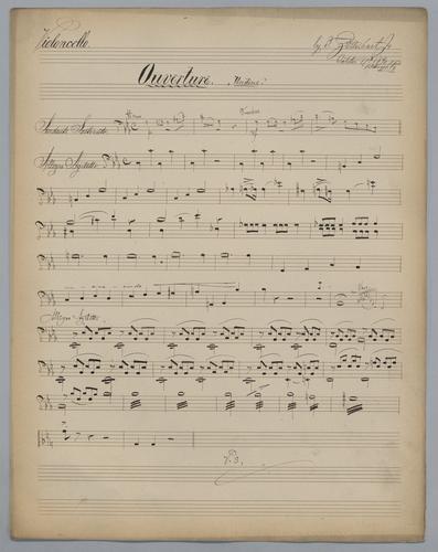 Undine Overture - Parts: Violoncello,