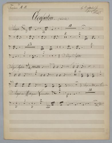 Cleopatra : Last Act - Parts: Timpani,