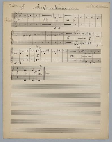 The Queen's Worship - Parts: Horn 1 and 2