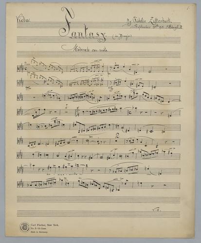 Fantasy : in D Major - Parts: Viola,