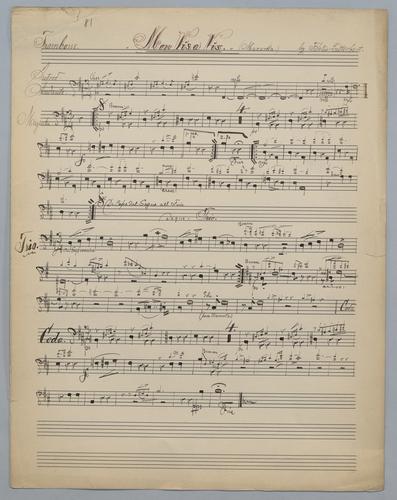 Mon vis a vis - Parts: Trombone,