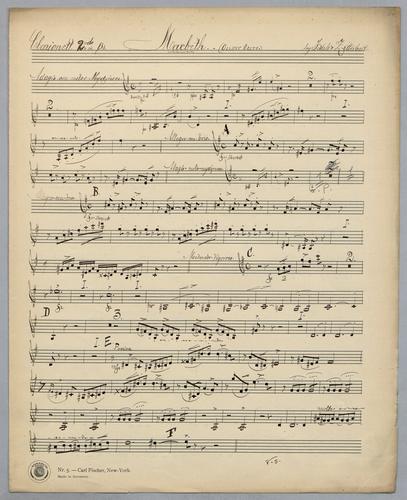 Macbeth - Parts: Clarinet 2,