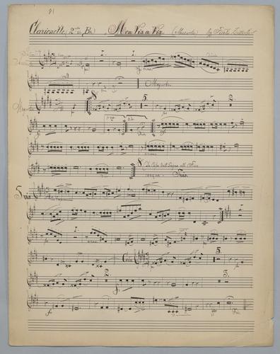 Mon vis a vis - Parts: Clarinet 2,