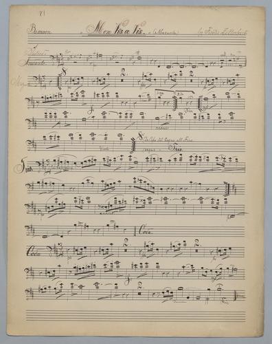 Mon vis a vis - Parts: Bassoon,