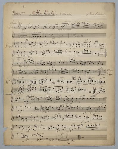 Mon vis a vis - Parts: Violin 1,