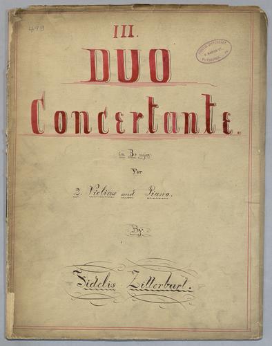 III. Duo Concertante - Score,
